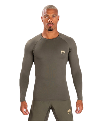 Venum Rashguard Contender Long Sleeve Khaki