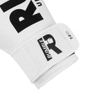 Rumble Kickboks set Bokshandschoen Undefeated & Rumble Scheenbeschermer Exclusive Wit