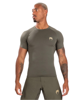 Venum Rashguard Contender Short Sleeve Khaki