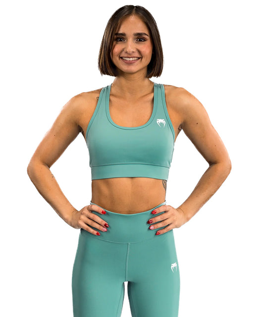 Venum Essentail Medium Impact Sport Bra Aqua Green