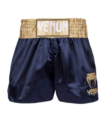 Kickboksshort Venum Classic Blauw/Goud