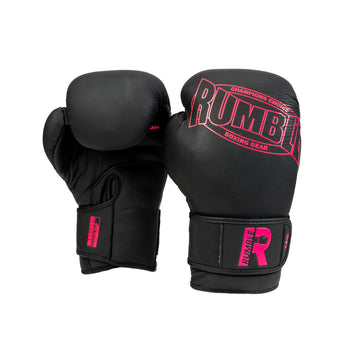 Bokshandschoen Rumble Leer Evolve Zwart/Roze