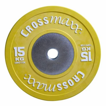 Bumper Plate Crossmaxx® 50mm - geel 15kg per stuk