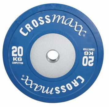 Bumper Plate Crossmaxx® 50mm - blauw 20kg per stuk