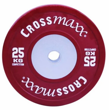 Bumper Plate Crossmaxx® 50mm - rood 25kg per stuk