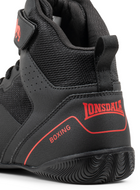 Lonsdale Boksschoen Rufford Zwart/Rood