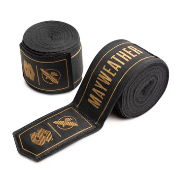 Bandage Hayabusa Mayweather Stretch Zwart Goud