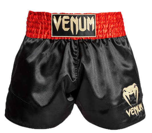 Kickboksshort Venum Classic Rood-Zwart-Goud