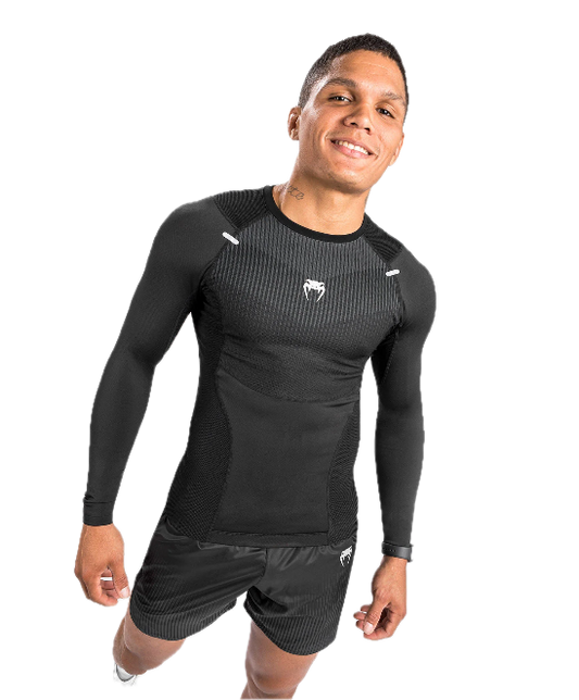 Venum Rashguard Biomecha Long Sleeve Black/Grey