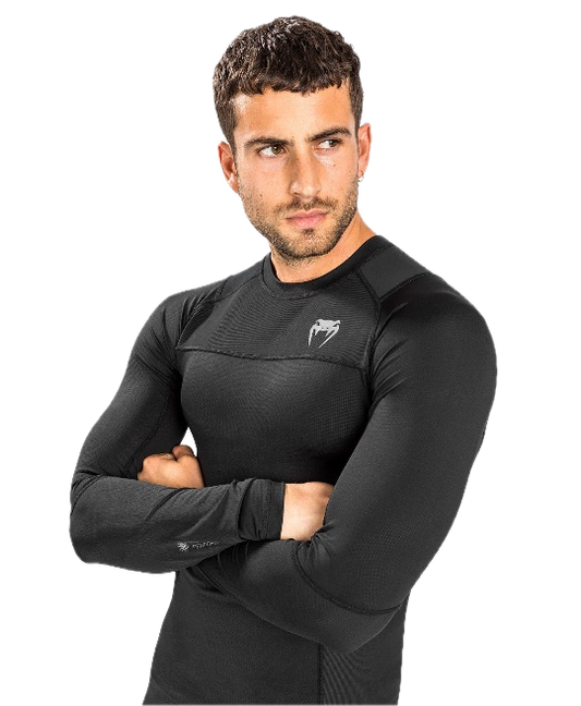 Venum Rashguard G-Fit Air Black Long Sleeves