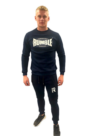 Rumble Sweater en Pants Navy/White